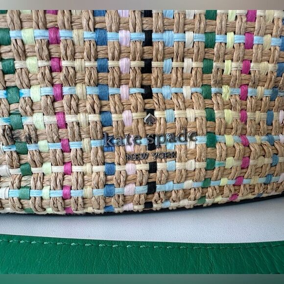 Kate Spade Jena Straw Leather Large Tote - Picture 7 of 15